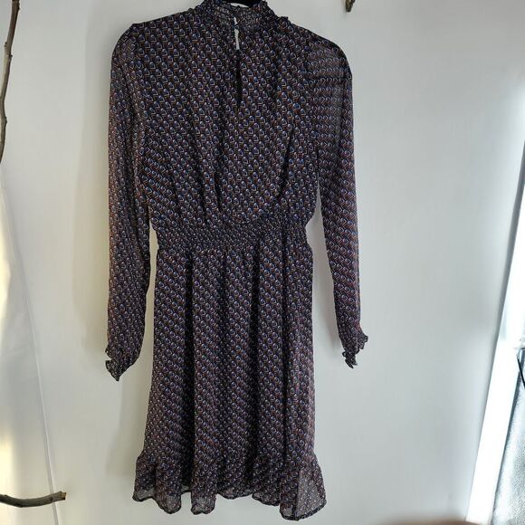 Avec les filles patterned long sleeve mini dress - Picture 9 of 13
